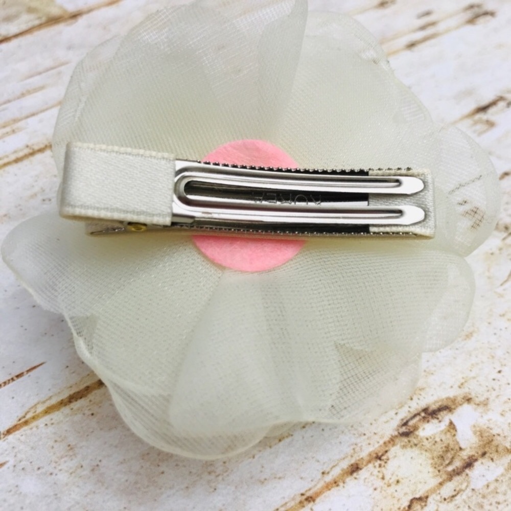 Princess crown hair clip ivory/rose gold - Picture 3 of 5